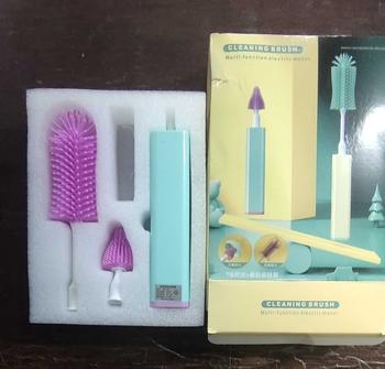 Product Review of PP013 แปรงล้างขวดนมไฟฟ้าหมุนได้360 องศา เหลือง from C**k 1