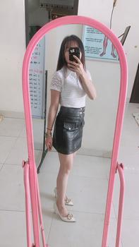 Product Review of Chân váy da 4 khuy 2 túi nắp from p**1 1
