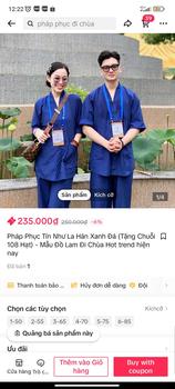Product Review of Pháp Phục Tín Như La Hán Xanh Đá (Tặng Quà Xinh chuỗi vòng hạt) - Mẫu Đồ Lam Đi Chùa Hot trend hiện nay Nam Menswear from T** L** C**h M**h ** 0