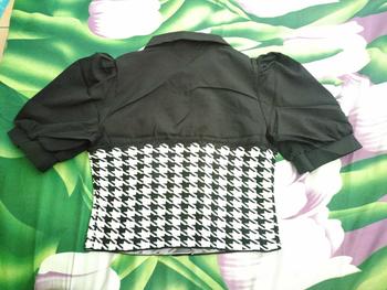 Product Review of Suzan Blouse Kemeja Mix Cotton Knit - Rajut Korea Style Atasan Wanita TM 70135 from D**a 2