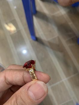 Product Review of Nhẫn kim tiền hột màu 12li đồng đỏ không xi màu miền tây from T**y h**g p**m 0