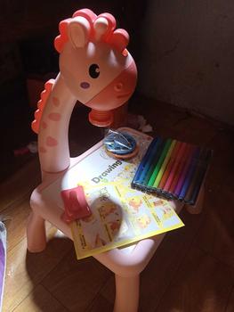 Product Review of Meja Belajar Projector Painting Meja menggambar Anak Mainan Furniture Edukasi Melukis Mewarnai Anak SPEEDS 025-3 from M**h A**n 1