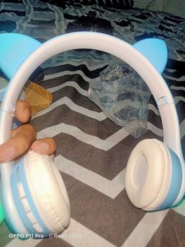 Product Review of Headphone Wireless Bluetooth Headset Cat Ear Telinga Kucing Gaming LED Stereo Bass Earphones from F**a 2