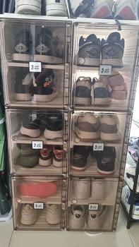 Product Review of 【ANTBOX】 Rak Sepatu 2Tingkat Transparan Kotak Sepatu Lipat Minimalis dari Akrilik untuk Penyimpanan Serbaguna Penyimpanan Lemari Sepatu Plastik Anti Debu dan Mudah Bongkar Pasang Kapasitas Besar 6Susun untuk Rumah dan Kantor Organizer Estetik dan Praktis! from A** B**m 0