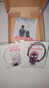 Product Review of Gelang Couple Spiderman Miles Morales & Gwen Stacy Free Box Tali Waterproof Anti Air Satin Hitam Lembut Copel Super hero Into the spider verse gelang  couple from l**🍥 0
