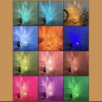 Product Review of Đèn Ngủ decor  NAPOD Gợn Sóng 16 màu ánh sáng trang trí không gian lãng mạn kèm điều khiển từ xa 24 phím. from 🎶**n T**t N**💡 0