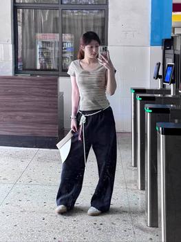 Product Review of Áo thun ngắn tay kiểu dáng cổ điển kiểu Mỹ mùa hè dành cho nữ, dáng ôm, kiểu dáng ngắn, lộ xương quai xanh, hot girl cổ chữ U to trong sáng from !** 0