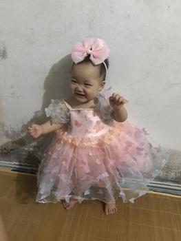Product Review of Váy Công Chúa Cộc Tay Cổ Vuông Đính Bướm Cầu Vồng Điệu Đà Kèm Bờm Nơ Xinh Xắn Cho Bé Gái from ༺** Đ**𝓰 𝓜** ** 0