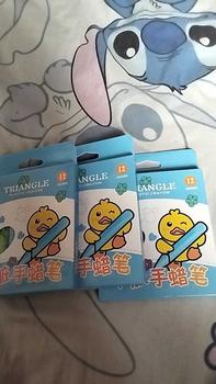 Product Review of 6/12/24/36 Colors Triangular Plastic Children's Crayons Toddler Painting Brushes Baby Graffiti Pens Non-Stick Safe Non-Toxic Washable Cray from 🌹**s s**🌺 0