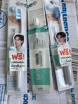 Product Review of [ชุด 3 ด้าม ] SKYNLAB+ แปรงสีฟันสกินแล็บ ฟรี️ยาสีฟัน12g. from ย**ุ 0