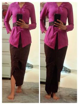 Product Review of Rok batik slimfit | bawahan kebaya kamen jadi rok kebaya rok batik rok songket batik bali from A**a 1