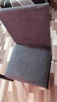 Product Review of Thicken Modern Plain Color Chair Cover Spandex Stretch Elastic Dining Seat Cover from H**y F** S**s 1