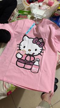 Product Review of TRENDYBOUTIQUE- ÁO PHÔNG CỘC HỒNG HỌA TIẾT MÈO from L**i 3