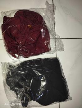 Product Review of (71k Get 3) Kerudung Instan Bergo Maryam Tali Non Pad Crinkle Airflow Size L - Muhajirin Hijab muslim syari Nyaman Panjang from a**s 0
