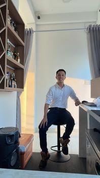 Product Review of Áo sơ mi nam dài tay thời trang Hàn Quốc phối họa tiết Sọc From ôm phù hợp đi chơi , đi làm . Menswear Kate Xanh from D**n S**s 0