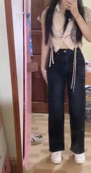 Product Review of Quần Jean Ống Rộng "Uri Jeans" Tulidu, Ống Đứng Rộng Chất Co Giãn Vải Cotton Jeans Cao Cấp [S90] from G**u 3