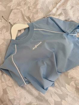 Product Review of Áo Thun Baby Tee  Nữ Cổ Tròn Thêu Logo Y2K Latona Cotton Nhiều Màu from Z**n 3