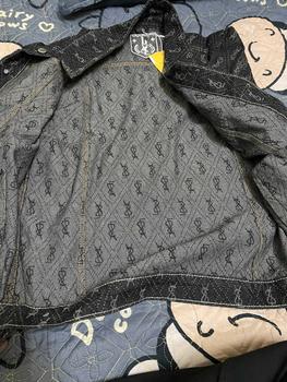Product Review of Áo khoác Jeans họa tiết được khắc laser vải coton  from slim Menswear Nam Jacket Có Túi from V**t N**ỵ 1