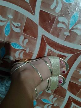 Product Review of STAYREAL1  Summer Shoes new Korean style Makapal Tactical fashion all-match open-toed reversible thick-heeled golden Silver sandals for women from m**a t**a 3