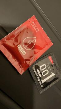 Product Review of ถุงยางอนามัยแบบบาง0.01มิล มี 3 สี [ 1กล่องมี 10 ชิ้น ] ของแท้ 100% • ฟรีไซส์ 49-54 มม ใส่ได้ • พร้อมส่ง มีปลาย from L**O 0