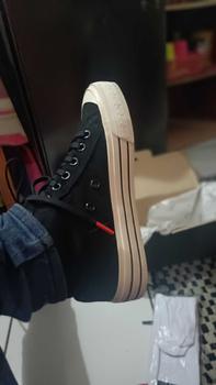 Product Review of Sepatu Sneakers Aeko Newtwoyers Blackwhite High Klasics Reflective from ᴊ** ʟ**ᵈ ɴ**ᵃ 2