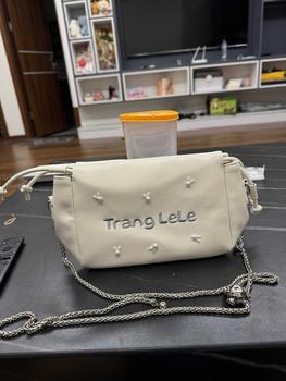 Product Review of Túi đeo chéo nữ GENBAG túi đeo vai phối dây xích đi tiệc đi chơi sang chảnh thời trang TX04 Kem Da from i**y 0