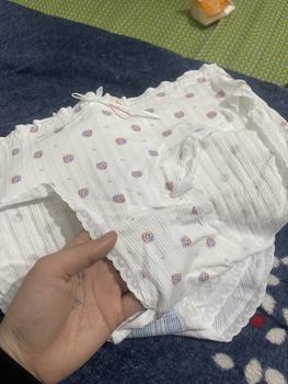 Product Review of Quần Lót Nữ VALICA L2861 Cotton Phối Ren Lượn Sóng Mềm Mại Hình Thỏ Đính Nơ Đáng Yêu - Màu Trắng from N**e 3