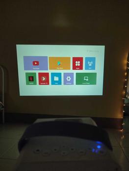 Product Review of 【Upgraded Version】AUN movie Projector 7500 lumens 4K full hd 1080P portable projector for phone With Bluetooth smart projector mini android with speaker Audio Card Player Birthday gift for girlfriend projector from r**e 3