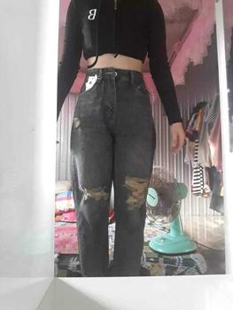 Product Review of YURI JEANS - (Vải QCCao Cấp) Quần Jeans Baggy Màu Dơ Bụi Rách Gối Chất Mền Mịn Dài94cm Nữ Pants from N**c M** ** 1