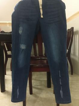 Product Review of quần  jean nữ, dài co giản mạnh, cào rách nhẹ ,lưng thun, dây rút, woat thời trang...M068 Women Lưng Cao from T** t**h 1**7 0