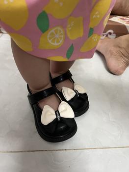 Product Review of Giày Búp Bê Da Mềm Đính Nơ Cho Bé Gái Kiểu Dáng Công Chúa Vintage A8063 Kem Cao Su from M**e 0