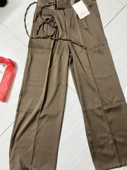 Product Review of (Quần Nữ) Quần ống rộng thắt dây nơ vải Ruby cao cấp dài 100cm siêu hot M015 Pants Denim from M** X** 1