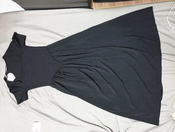 Product Review of TT108 Váy cổ vuông phối thô cộc tay vạt v váy xinh dễ thương Đầm Nữ Dress Women Kem Voan from c** t**g 1