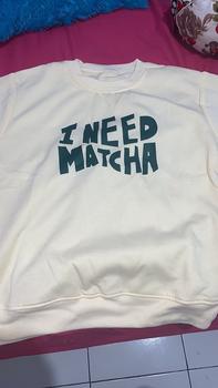 Product Review of Rag Clothes Sweater Crewneck Anak I Need Matcha Bahan Fleece 5-15 Tahun from ش** 0