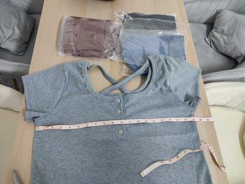 Product Review of เสื้อยืดคอยูกระดุมแขนสั้น แต่งไขว้หลัง สาวอวบ(อกก่อนยืด40) from P**a 1