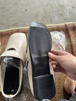 Product Review of [ D88 - chân dày tăng size ]  Sục búp bê quai ngang khuy vuông to dễ phối đồ mùa thu phong cách hàn quốc 2024 Dép sục Sandal nữ from N**n L**n 3