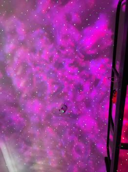 Product Review of USB LED Star Night Light Music Starry Water Wave LED Projector Light Bluetooth Projector Sound-Activated Projector Light Decor starry sky light from R**s p**🍫 2