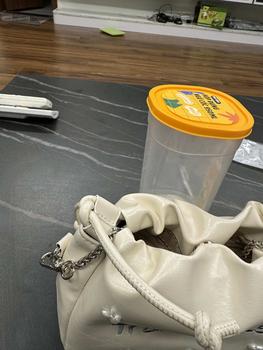 Product Review of Túi đeo chéo nữ GENBAG túi đeo vai phối dây xích đi tiệc đi chơi sang chảnh thời trang TX04 Kem Da from i**y 3