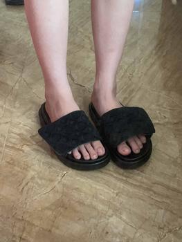 Product Review of Dép Dán Quai Vải Phong Cách Thời Trang DéP GiàY DéP GiàY Nữ Sandal Nữ Sandal Shoes Jean dép  cross from t**🤍 0
