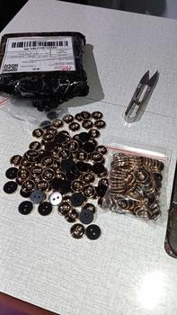Product Review of Kancing Baju Import Motif Mata Hitam List Emas 13 mm dan 15 mm Isi 100 PCS from l**6 0