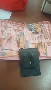 Product Review of Manicure Set 32 in 1 Alat perawatan kuku 1 Set isi 32pcs Set Manikur Perawatan Kuku gunting nail tangan Kotoran Mempercantik from D**a 0