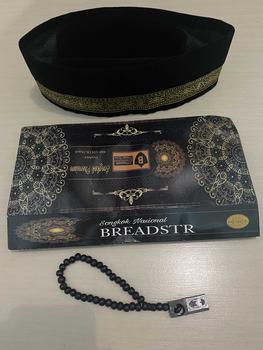 Product Review of Peci Pria model terbaru 2023 Premium Beludru Halus Tebal Nyaman Tinggi 9 Merk BREADSTR List Emas Gold - Songkok Kopiah Hitam Polos Akad Nikah Unik keren Anak dan Dewasa laki-laki perlengkapan sholat bisa bayar di tempat COD Motif Muslim from H**i 0