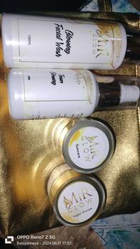 Product Review of MIR GLOW SKINCARE BASIC WHITENING free GIFT RANDOM Wajah Pencerah  Aging Perawatan Pelembab Facial Hitam Muka from N**💦 0