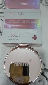 Product Review of (เฉพาะลูกค้าพิมรี่พาย】 PAPA FEEL Nourishing Concealer Air Cushion NATURAL COLOR SPF35 PA++++ 11g แป้ง from u**5 0
