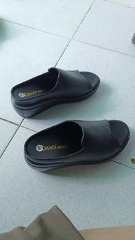 Product Review of DÉP DA CAO CẤP HỞ MŨI CAO 7CM Nữ DéP Shoes from m** c** 1