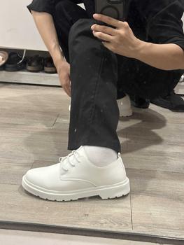 Product Review of Giày Nam, Cổ Cao Và Cổ Cao, Màu Trắng, Cỡ Nhỏ 35, Boot Công Nhân, Cỡ 38, Thích Hợp Cho Mùa Thu Và Mùa Đông, Bốt Da Tạo Mẫu Tóc, Bốt Martin, Cho Nam from N**n 2
