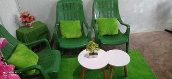 Product Review of Meja teras kaki besi meja bulat kaki besi kaki kayu termurah viral from a**n 1