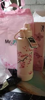 Product Review of Mr Ric Sakura Spring Blossom Series Hydration Flask Vacuum Flask Spout Lid Wide Mouth Insulation Water Bottle Hot & Cold Tumbler with Free Silicone Boot BPA Free 40oz 32oz 22oz 16oz from I**e B**o P**a 2