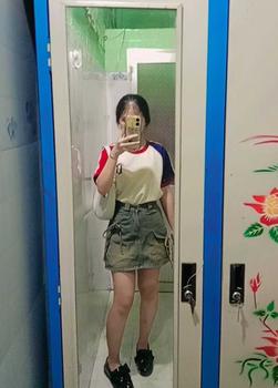 Product Review of Chân váy jean nữ fom dáng chữ A, có nơ thắt xinh dáng tiểu thư MS002 from 𝐍**🎀 2
