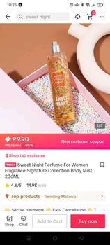 Product Review of Sweet Night Classic Collection Perfume Warm Vanilla Sugar Fine Fragrance Fruity Floral Vanilla Scent Perfume Body Mist 236ml from R**i 0